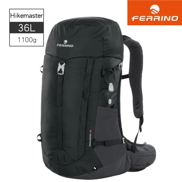 【FERRINO】雙11 登山健行網架背包 黑色 Hikemaster 36 75245