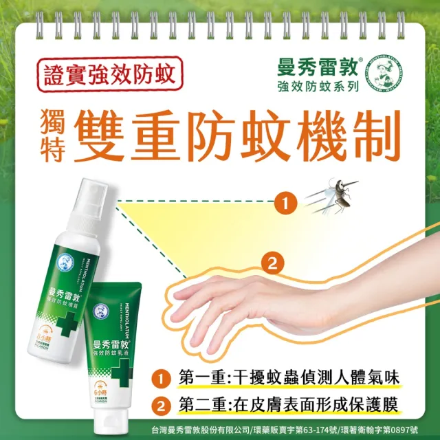 【曼秀雷敦】派卡瑞丁強效防蚊噴霧 3入組(60ml/入 防蚊液)