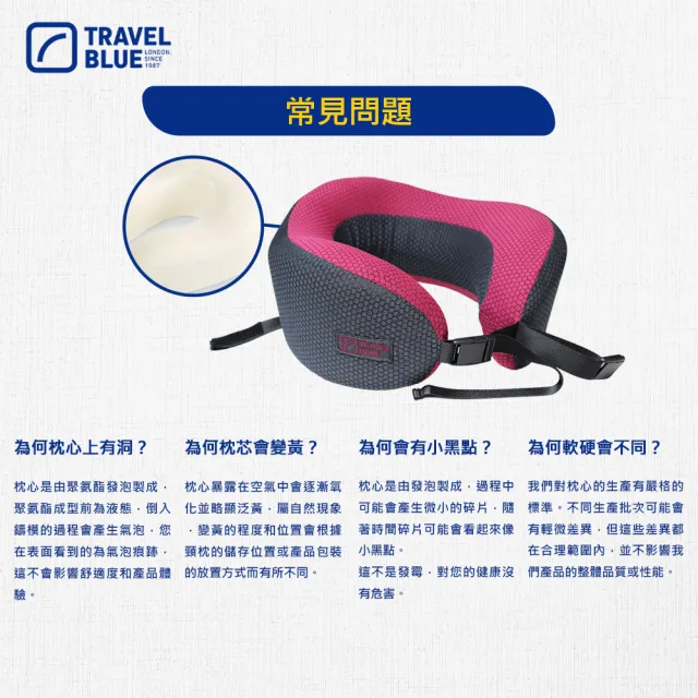 【Travel Blue 藍旅】涼感頸枕收納套組 (暑假頸枕/涼感飛機枕/夏天必備/涼感網布/全球保固36個月)