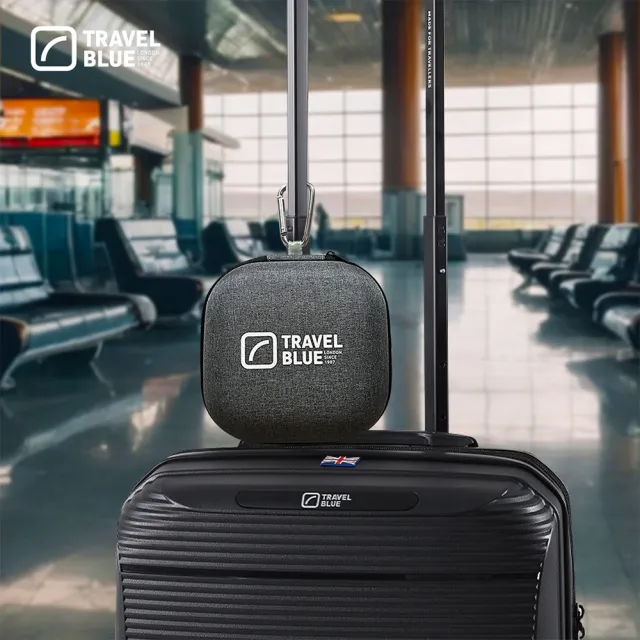 【Travel Blue 藍旅】寧靜頸枕收納套組 (高級慢回彈記憶棉/U型枕/護頸枕/旅行頸枕/飛機枕/收納盒)