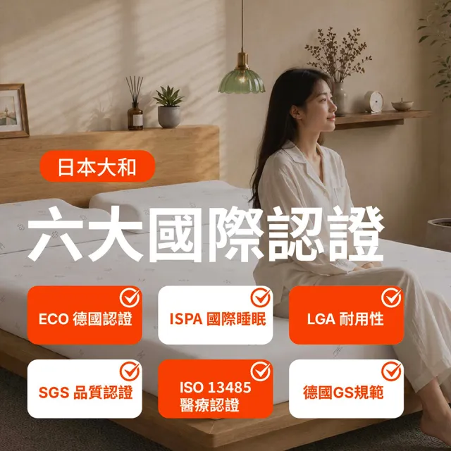 【森好眠】單人5cm大和抗菌乳膠床墊3x6.2尺(醫學中心指定品牌 經典折疊薄墊 連續18年ECO檢驗 學生宿舍)