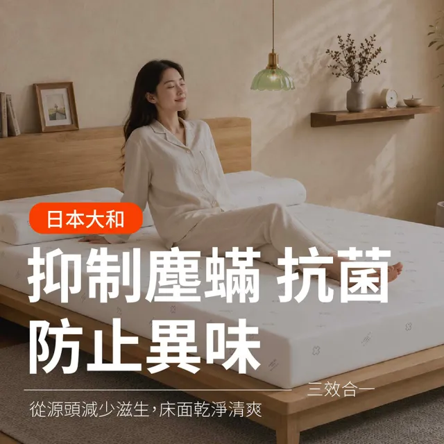 【森好眠】單人7.5cm大和抗菌乳膠床墊3x6.2尺經典款(薄床墊學生宿舍可摺疊折疊Sonmil森好眠)
