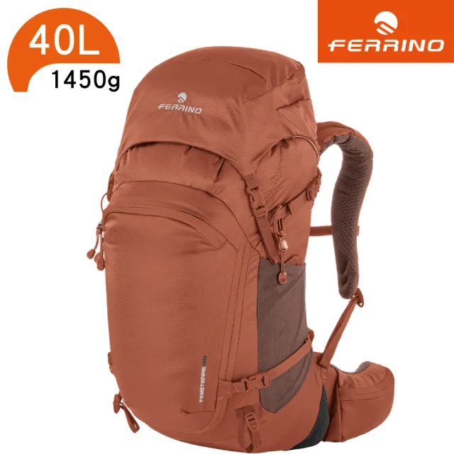 【FERRINO】雙11 登山健行網架背包 棕紅 Finisterre 40 75747