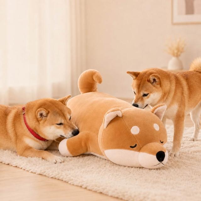 【Beroso 倍麗森】超Q彈柴柴玩偶柴犬抱枕100cm(抱枕 禮物 絨毛娃娃 靠墊 禮物 寵物玩具 雙11)