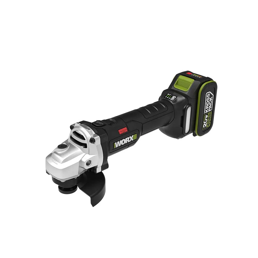 【WORX 威克士】0V 100mm鋰電無刷平面砂輪機 4.0Ah 雙電池(WU806)