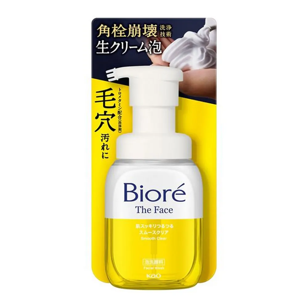 【台隆手創館】Biore蜜妮 奶油泡沫洗面乳200mL 角栓崩解 (日本平輸版)