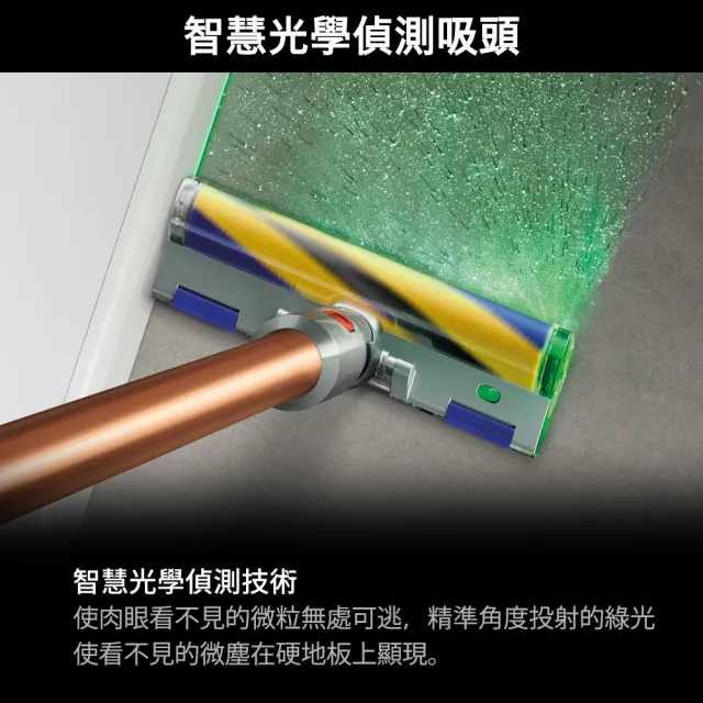 【dyson 戴森】V12 Detect Slim Fluffy SV46 強勁輕量智慧無線吸塵器 光學偵測(升級HEPA過濾)
