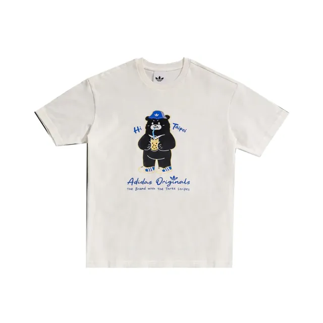【adidas 愛迪達】台北城市限定款 台灣黑熊 圓領短袖T恤 BEAR SS TEE 男女 - LF5889