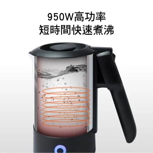 【KINYO】0.6L雙電壓旅行快煮壼  電熱壺  熱水壺 煮水壺 電茶壺(無底座一體成型 ASHP70)