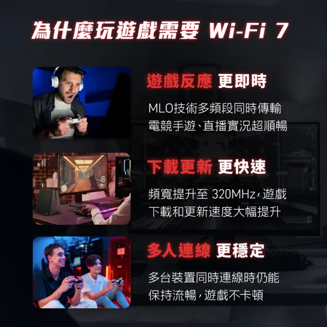 【TP-Link】WiFi7 BE19000 三頻10G 電競路由器 wifi分享器(支援AI筆電/EasyMesh/Archer GE800)