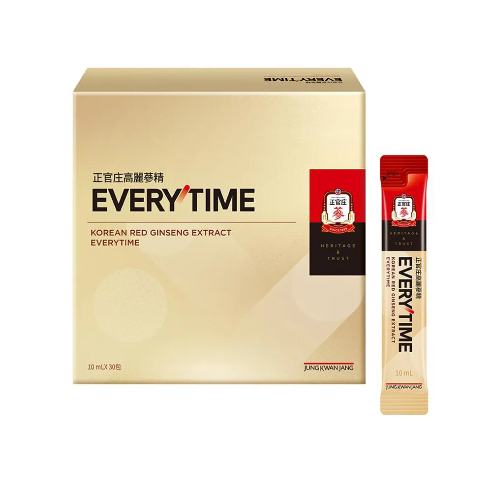 【正官庄】高麗蔘精EVERYTIME-10mlx30入/盒(人蔘/保護力/新陳代謝/生理機能)