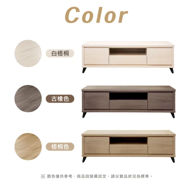 【IHouse】托比 台灣製強化木心板 4尺電視櫃 (長櫃/TV櫃/收納櫃)
