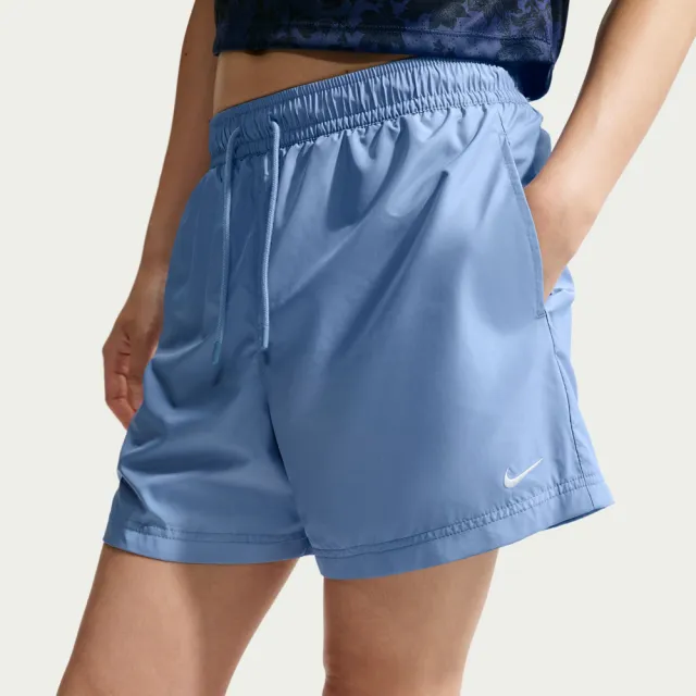 【NIKE 耐吉】短褲 女 運動褲 AS W NSW MR ESSNTL WVN SHORT 藍 FV7558-486(其他規格)