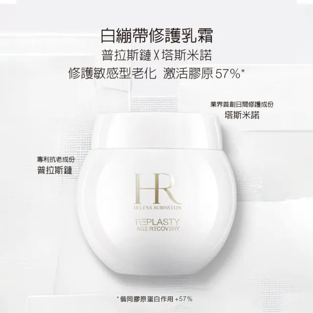 【Helena Rubinstein HR 赫蓮娜】官方直營 白繃帶修護乳霜50ml 專櫃抗老推薦/日間修護