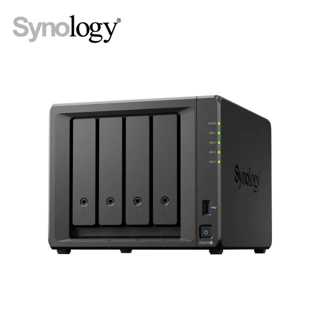 【Synology 群暉科技】DiskStation DS425+ NAS 網路儲存伺服器(4Bay/Intel/2GB)