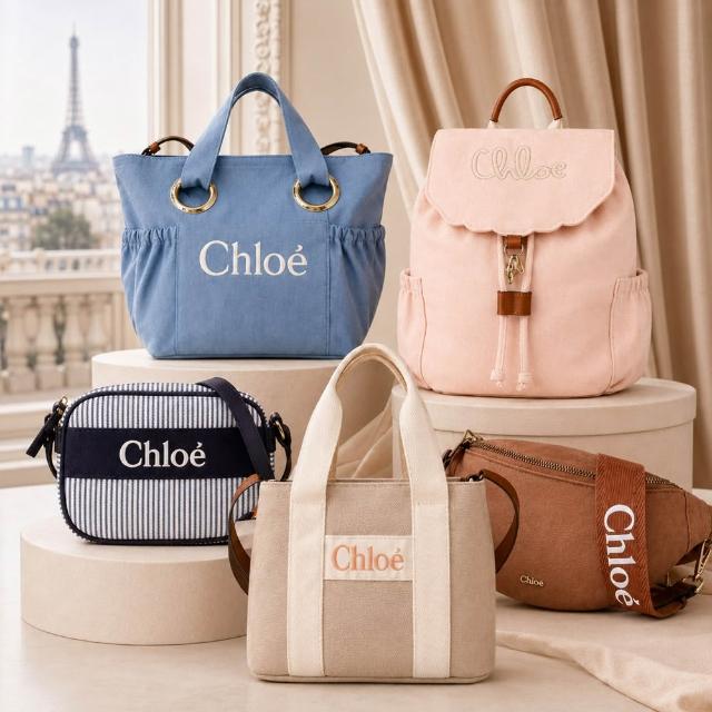 【Chloe’ 蔻依】經典LOGO帆布包/相機包(多款選)