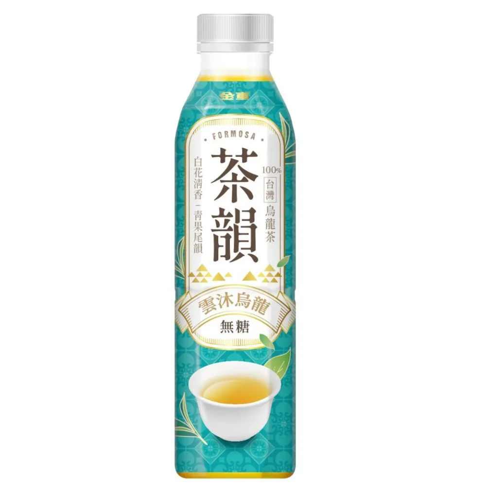 【金車/伯朗】金車茶韻-雲沐烏龍無糖580mlx24入/箱(TQF微笑標章)