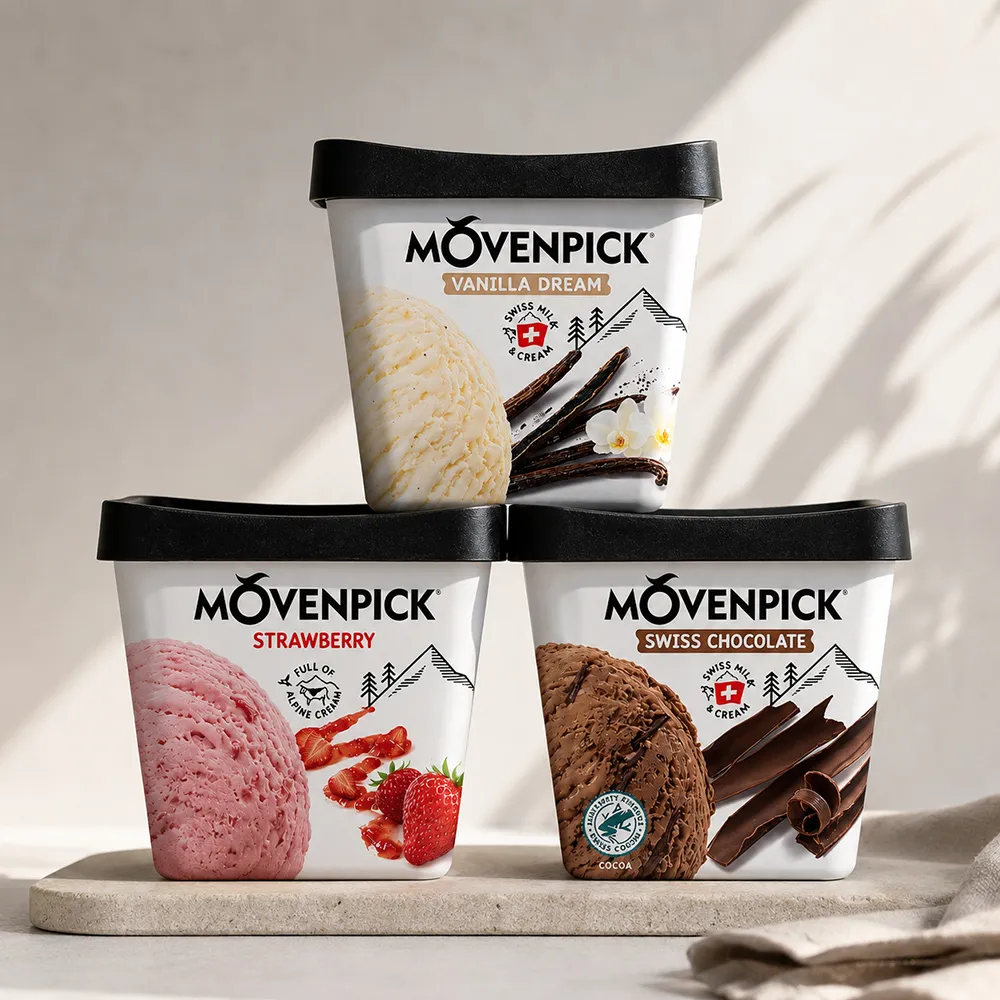 【Movenpick 莫凡彼】475ml、500ml冰淇淋3盒組
