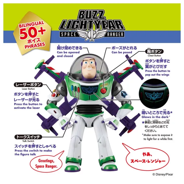 【TAKARA TOMY】玩具總動員5 1比1大小 有聲人偶 高科技巴斯光年BX