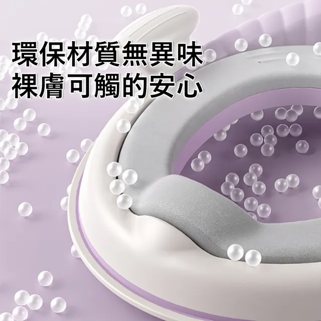 【Jonyer】PU軟墊兒童馬桶學習座墊 附雙邊扶手靠背 (幼兒戒尿布神器/寶寶學習便座/家用防滑馬桶圈)