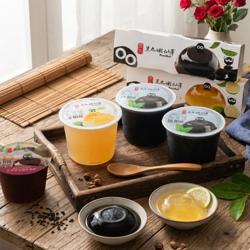 【黑丸嫩仙草】嫩仙草/寒天愛玉/蜂蜜紅茶凍 團購3桶組/家庭雙組合(桶裝/MINI條混搭組/消暑甜點)