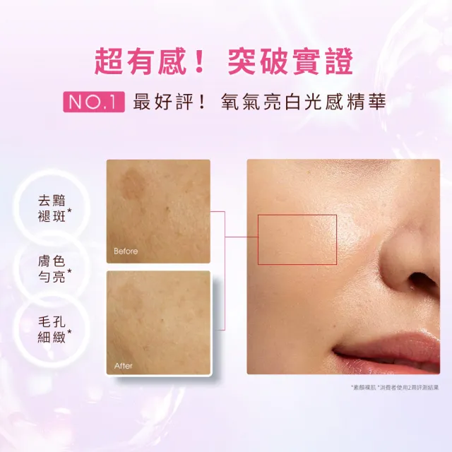 【CLARINS 克蘭詩】全新 氧氣亮白光感精華50ml(淡斑/美白精華/暗沉/水光瓶)