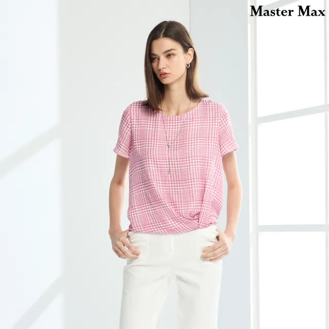 【Master Max】日本布格紋清新感短袖上衣(8617042)