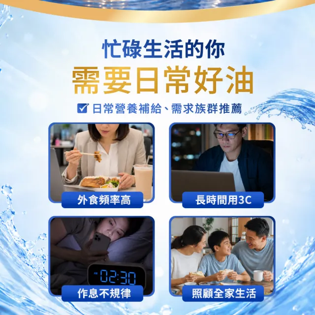 【達摩本草】92% Omega-3 rTG高濃度魚油EX 6入120顆/盒(醫生推薦、金質獎肯定)