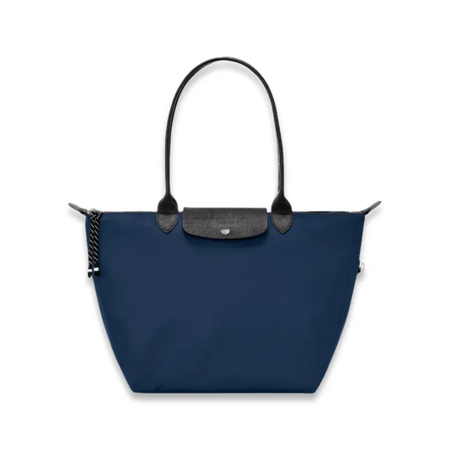 【LONGCHAMP】LE PLIAGE ENERGY再生尼龍大號長把托特包(深藍)