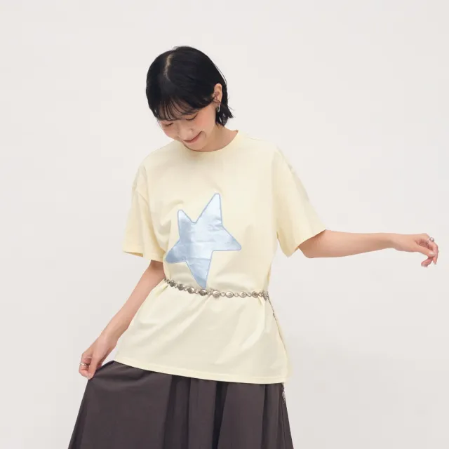 【plain-me】SAAKO 短袖 星星 女生短TEE 女上衣 星星剪影短袖TEE_SAA0052-262