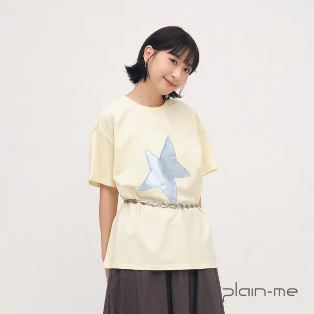 【plain-me】SAAKO 短袖 星星 女生短TEE 女上衣 星星剪影短袖TEE_SAA0052-262