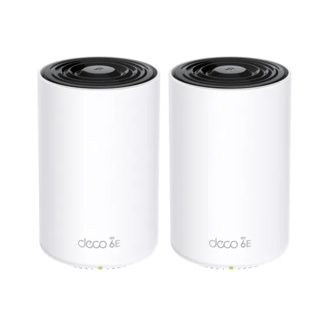 【TP-Link】Wi-Fi 6E AXE5400 三頻 Gigabit 真Mesh 無線路由器 分享器(透天厝首選/Deco XE75 二入組)