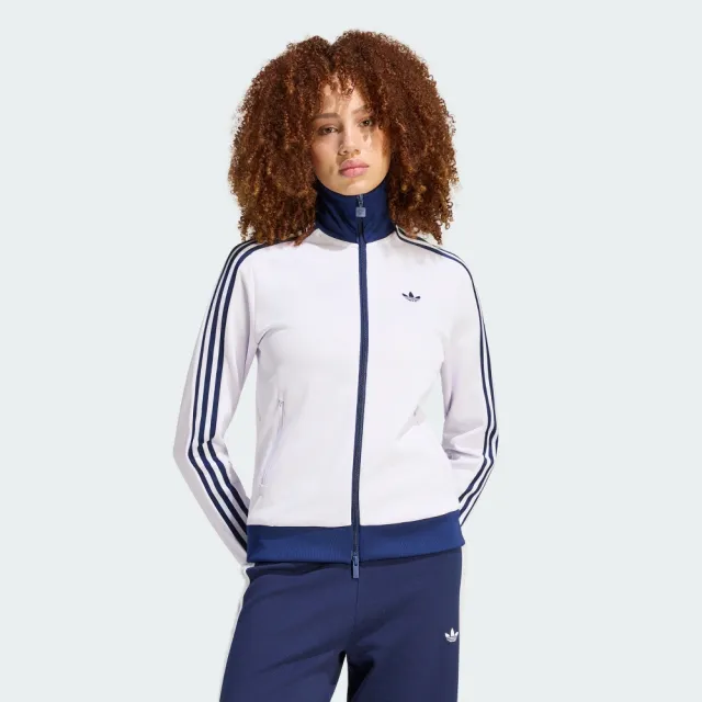 【adidas 愛迪達】運動外套 KX4263 女款ORIGINALS經典撞色運動夾克