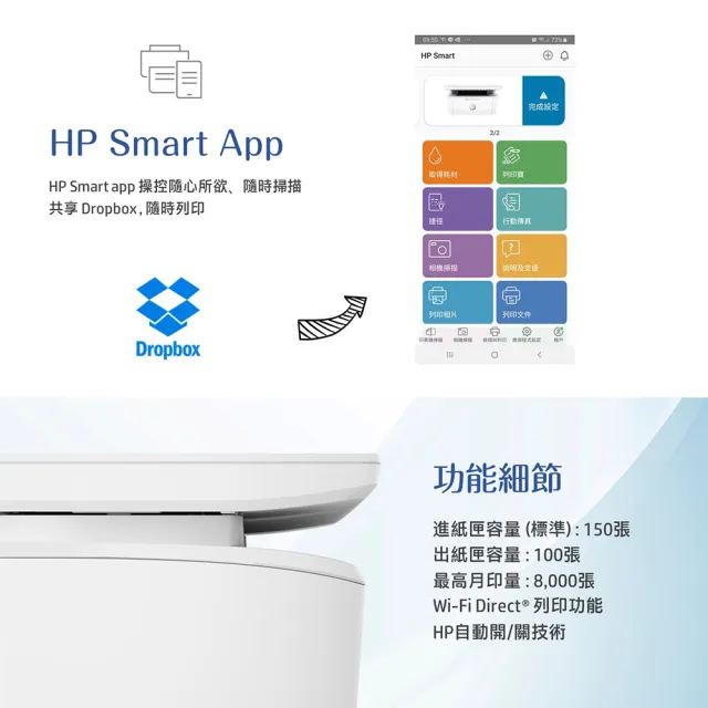【HP 惠普】官方直營 搭1黑碳粉★LaserJet M141w 三合一Wifi黑白雷射複合機(列印/影印/掃描/無線) 