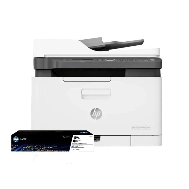 【HP 惠普】官方直營 搭1黑碳粉★Color Laser 179fnw 彩色雷射印表機(影印/列印/掃瞄/傳真/無線/乙太網