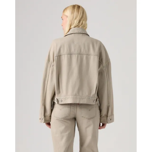 【LEVIS】ROSE 朴彩英同款 短版寬鬆卡車司機牛仔外套 女生上衣 人氣新品 0089L-0017