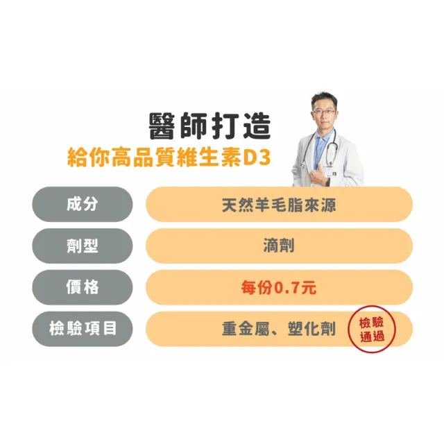 【藥師健生活】400IU 維生素D3 3盒(30ml/盒 趙小僑推薦 新生兒補充 維他命D3 滴劑 全年齡適用 瑞士DSM大廠)