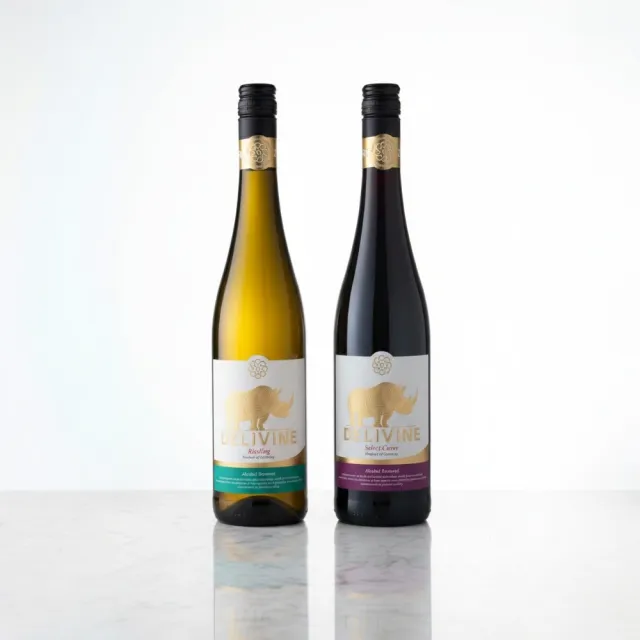 【DELIVINE 德易喝】德易喝紅白無酒精葡萄酒 2入組合