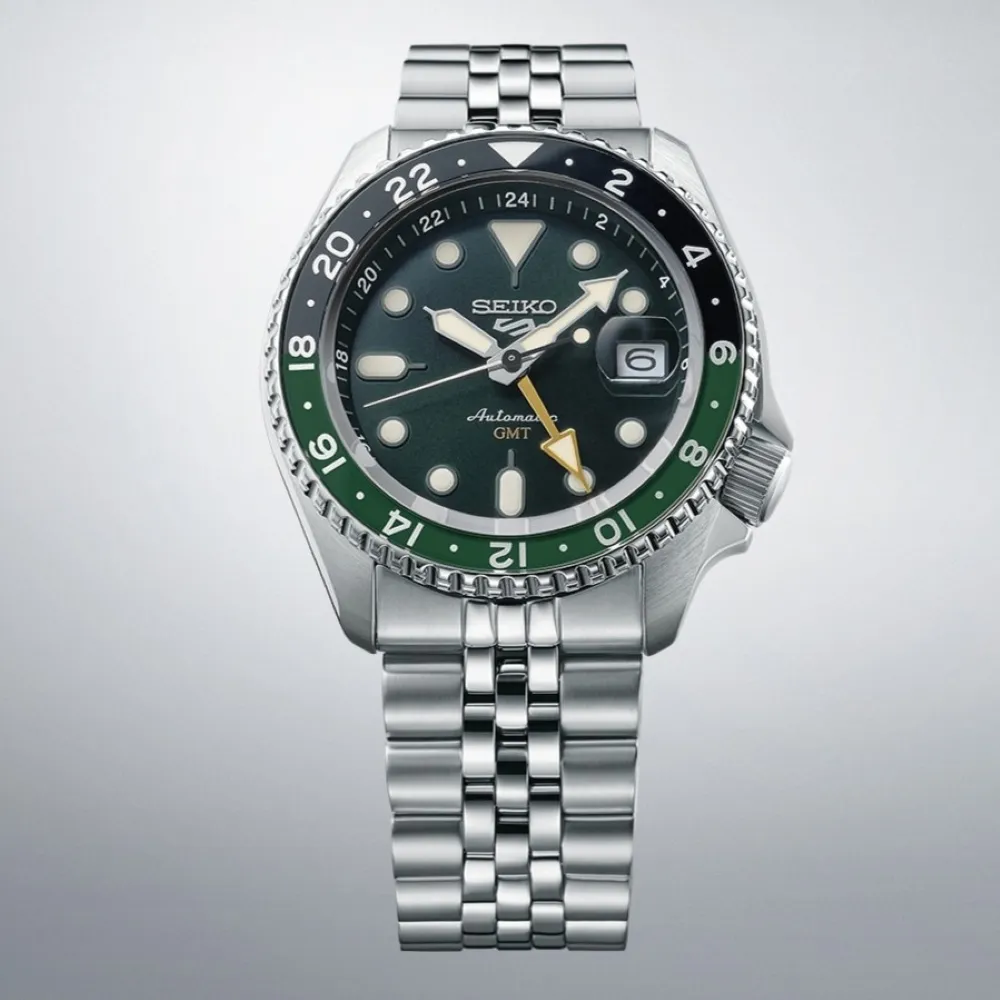 【SEIKO 精工】5 SPORTS系列 水鬼 GMT機械錶-42.5㎜(4R34-00A0G/SSK035K1)