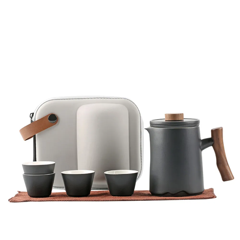 【LIFE SHOP】倉木旅行茶具組/附旅行收納包  泡茶組 交換禮物 茶具 旅行茶具 隨身泡茶組