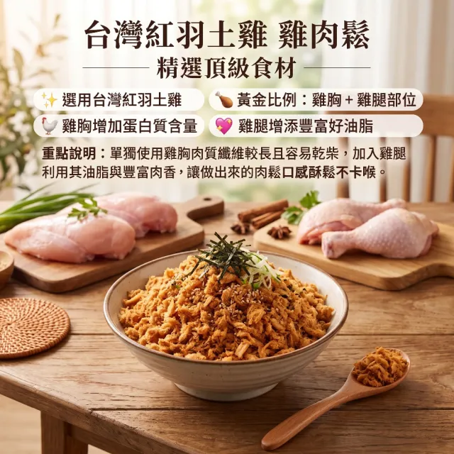 【王媽媽推薦】高蛋白無添加純雞肉鬆100g/入x5入組(任選；雞肉鬆+紫菜雞肉鬆)
