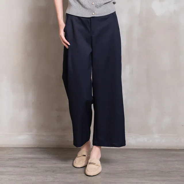 【perng yuh 芃諭名品】*自在適感 斜紋 九分寬管褲(2026 AW Collection|5C秋冬新品上市)