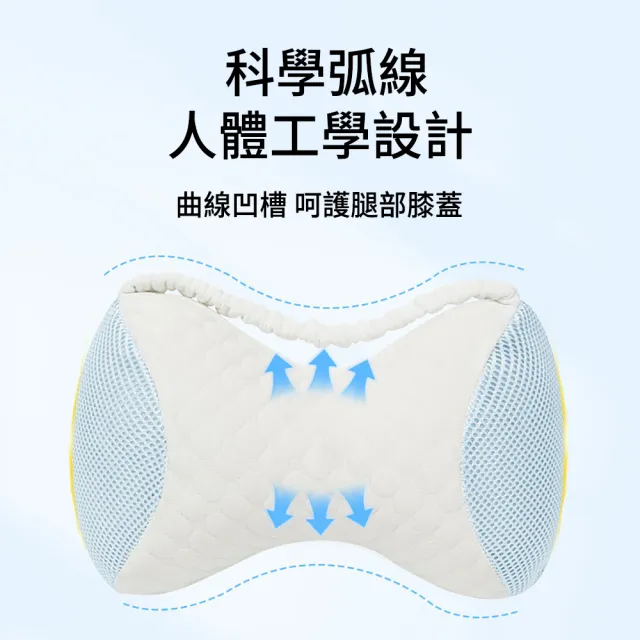 【AOAO】附綁帶 慢回彈骨頭抬腿枕 側睡夾腿枕 臥床老人孕婦腿枕 分腿枕 膝蓋枕 側睡枕