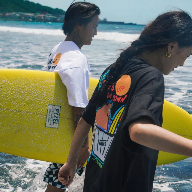 【VANS】Taiwan Culture 台灣限定 牛肉麵X衝浪 白色短袖T恤