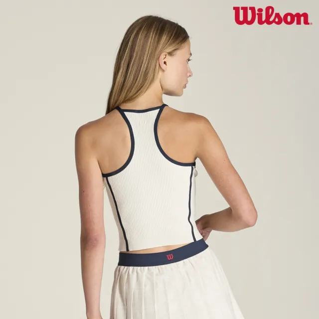 【WILSON】Melrose Tank Seamsealed Sandrift 女款 服飾 運動背心 白色 WE00001W002001