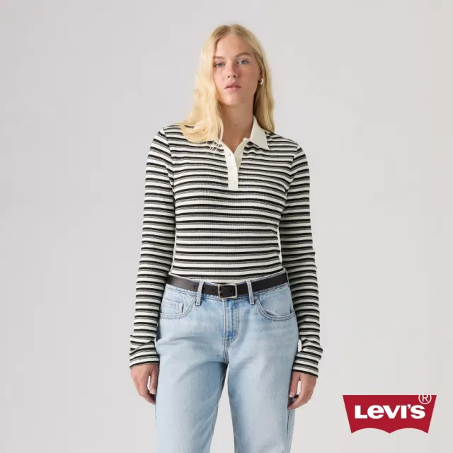 【LEVIS】莫代爾Polo衫 / 微彈性 女生上衣 人氣新品 0087H-0002
