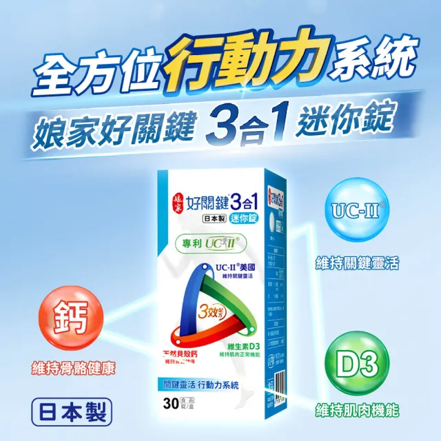 【娘家】好關鍵3合1迷你錠30錠3盒組
