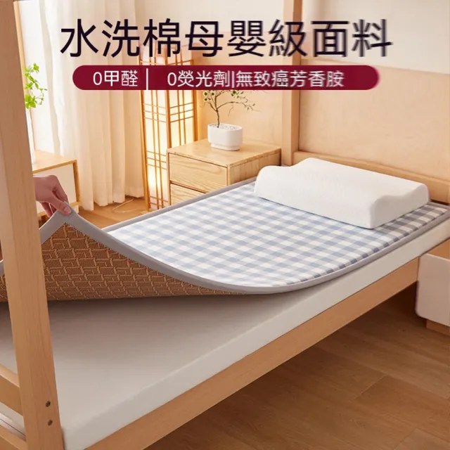 【Orin 歐林居家】雙面床墊 180*200 涼席 藤席軟墊 單人床墊 午睡地墊 榻榻米睡墊（冬夏可用 預售12天）