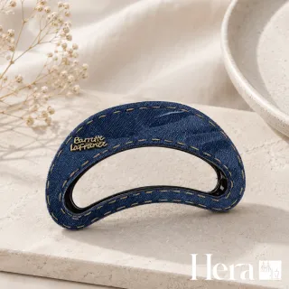 【HERA 赫拉】牛仔紋愛心半圓抓夾二入組 H115080703(牛仔紋 抓夾 二入組)