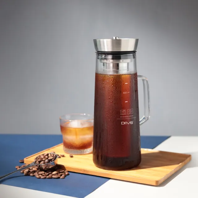 【Driver】冷熱兩用茶/冷萃咖啡壺-1000ml(冰滴咖啡 冰釀咖啡 冷水壺 泡茶壺 玻璃壺 咖啡器具 手沖咖啡)